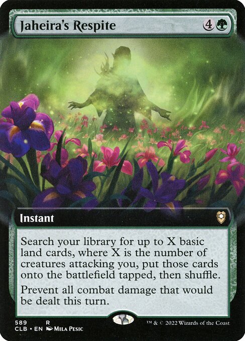 Jaheira's Respite card from CLB #589