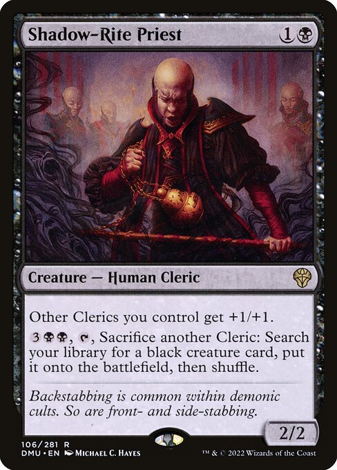 Shadow-Rite Priest card from DMU #106