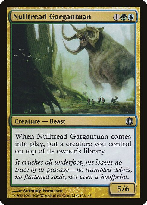Nulltread Gargantuan card from ARB #102
