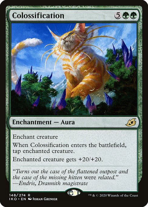 Colossification card from IKO #148