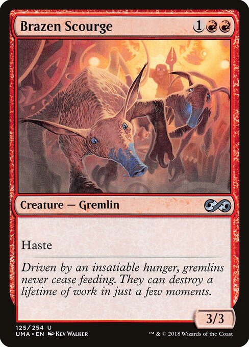 Brazen Scourge card from UMA #125