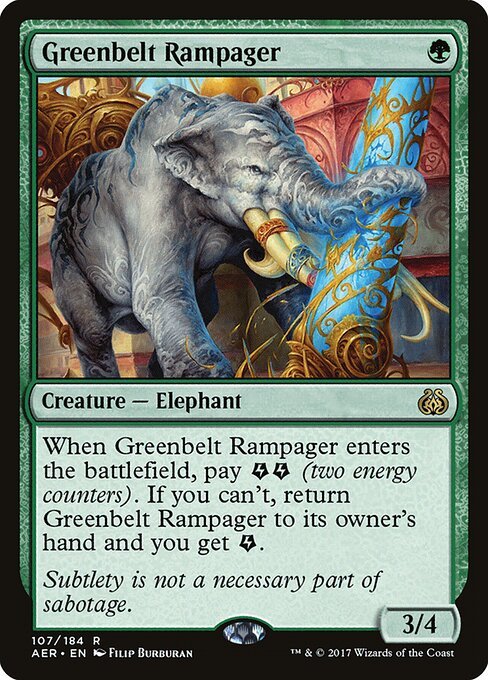 Greenbelt Rampager card from AER #107