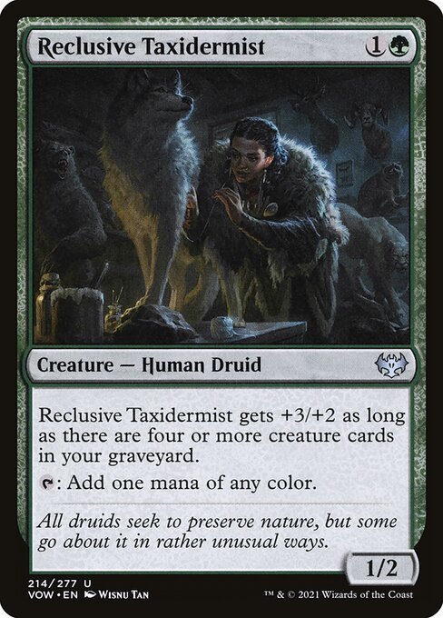 Reclusive Taxidermist card from VOW #214