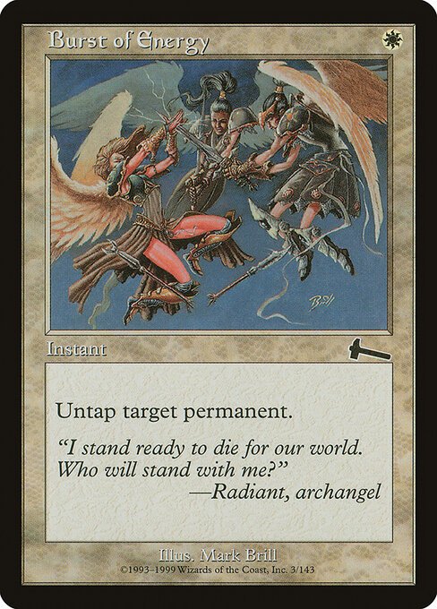 Burst of Energy card from ULG #3