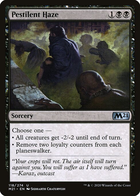 Pestilent Haze card from M21 #118