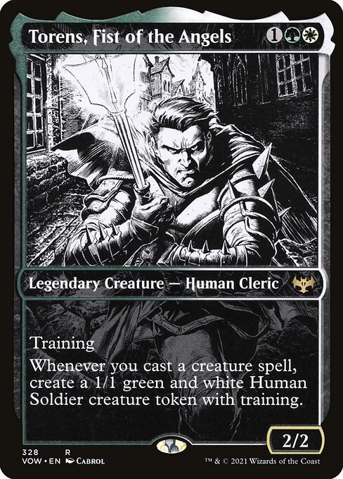 Torens, Fist of the Angels card from VOW #328