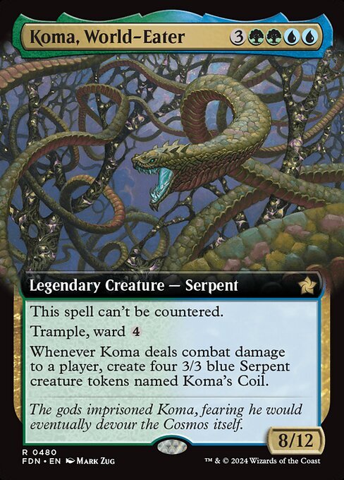 Koma, World-Eater card from FDN #480