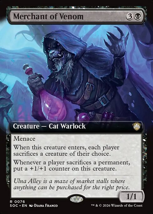 Merchant of Venom card from SOC #76