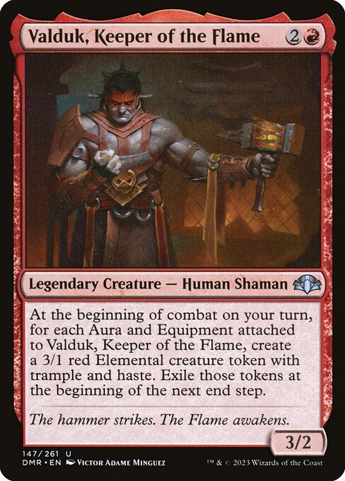 Valduk, Keeper of the Flame card from DMR #147