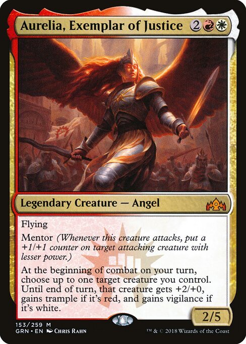 Aurelia, Exemplar of Justice card from GRN #153