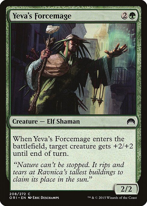Yeva's Forcemage card from ORI #208