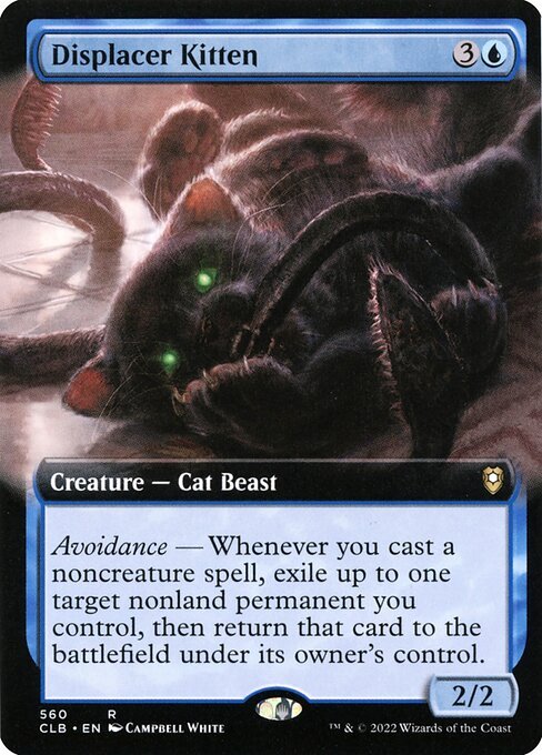 Displacer Kitten card from CLB #560