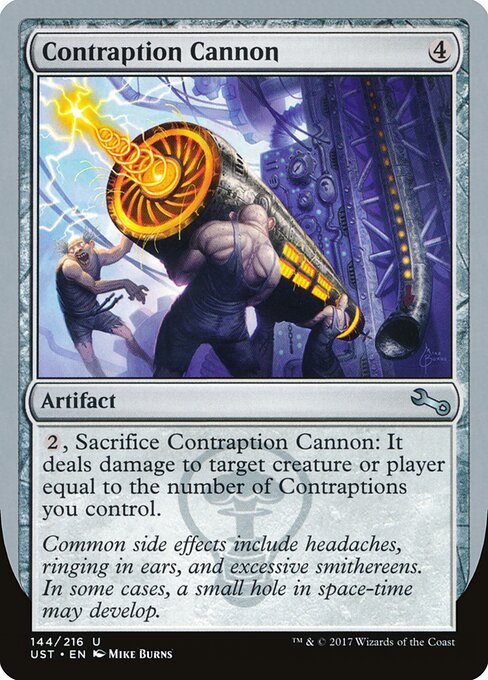 Contraption Cannon card from UST #144