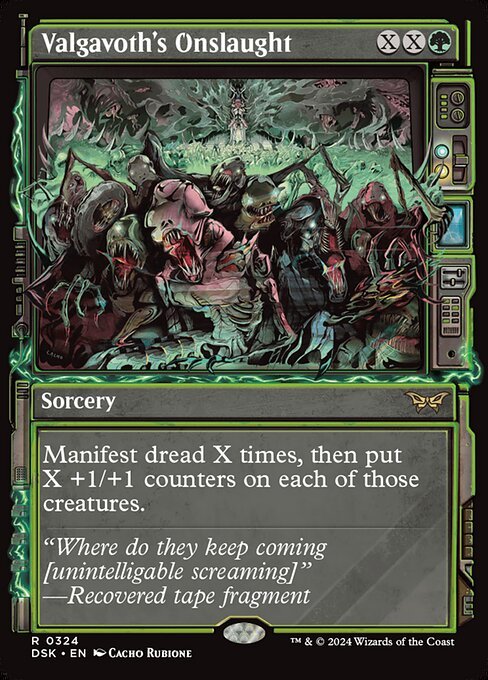 Valgavoth's Onslaught card from DSK #324