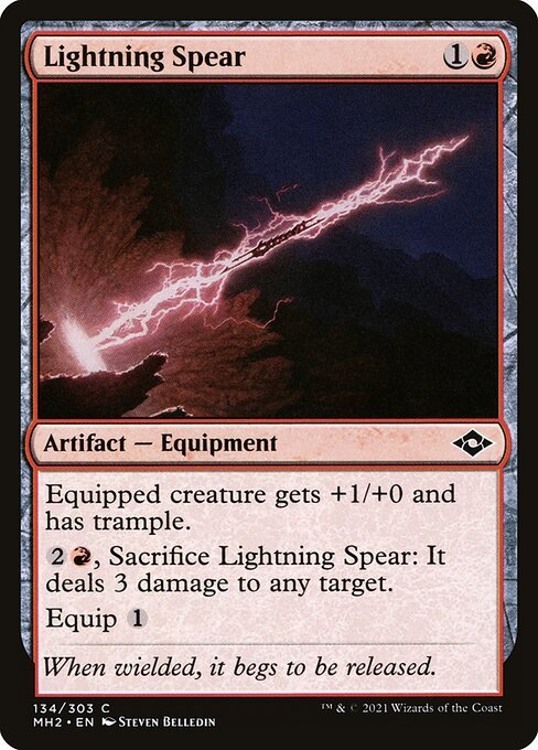 Lightning Spear card from MH2 #134