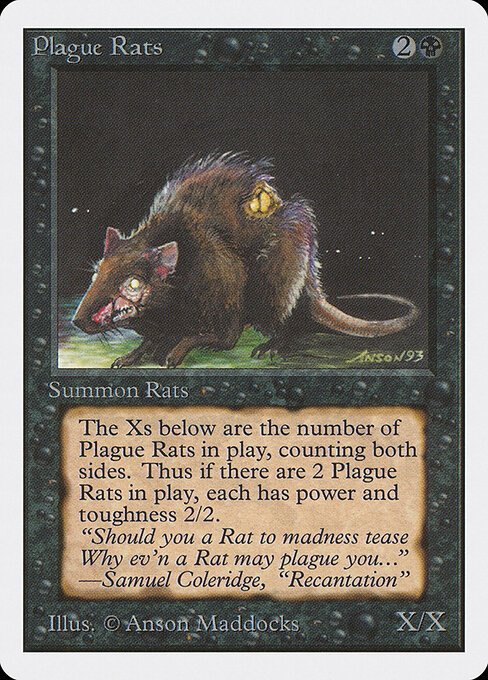 Plague Rats card from 2ED #product-9165