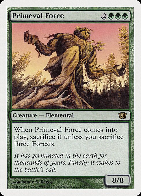 Primeval Force card from 8ED #273