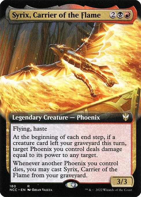 Syrix, Carrier of the Flame card from NCC #180