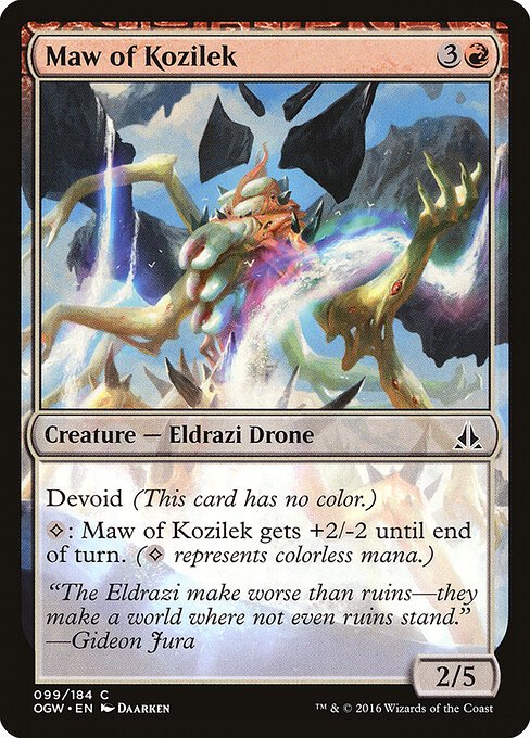 Maw of Kozilek card from OGW #99