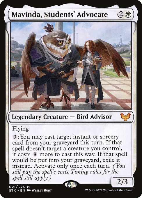 Mavinda, Students' Advocate card from STX #21