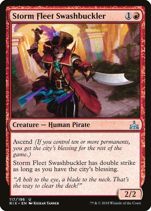 Storm Fleet Swashbuckler card from RIX #117