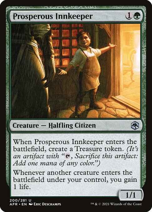 Prosperous Innkeeper card from AFR #200