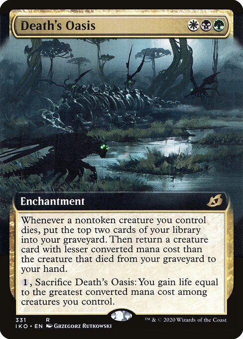 Death's Oasis card from IKO #331