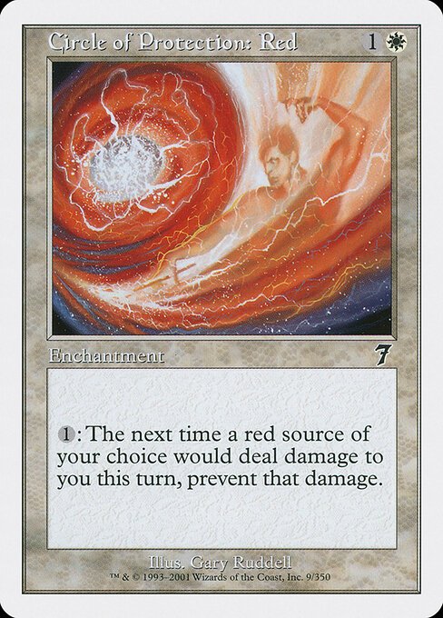 Circle of Protection: Red card from 7ED #9