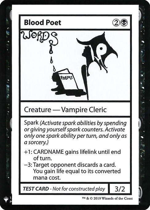 Blood Poet card from CMB1 #34