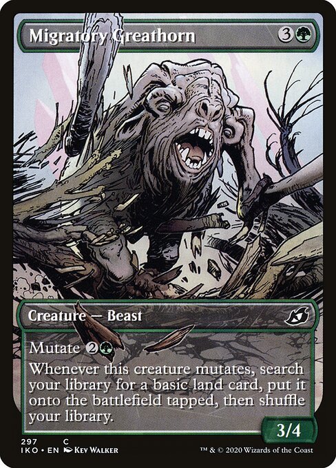 Migratory Greathorn card from IKO #297