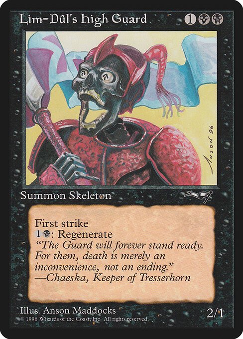 Lim-Dul's High Guard card from ALL #18