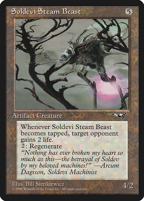 Soldevi Steam Beast card from ALL #178
