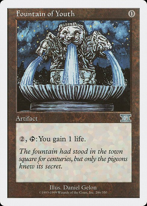 Fountain of Youth card from 6ED #286
