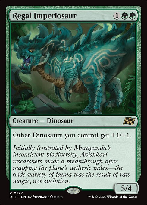 Regal Imperiosaur card from DFT #177