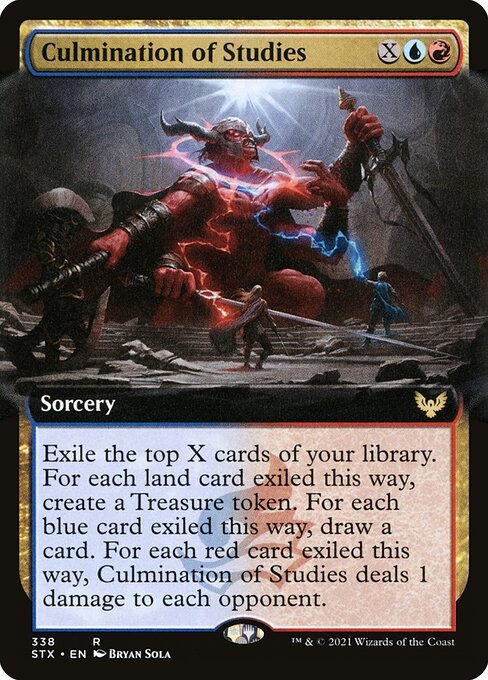 Culmination of Studies card from STX #338