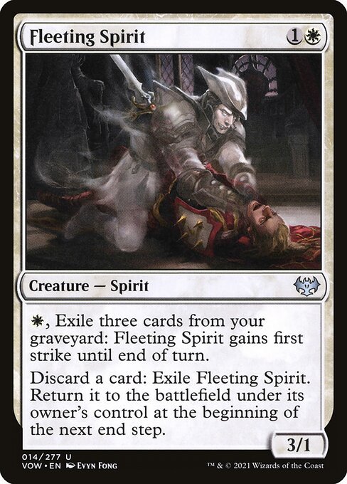 Fleeting Spirit card from VOW #14