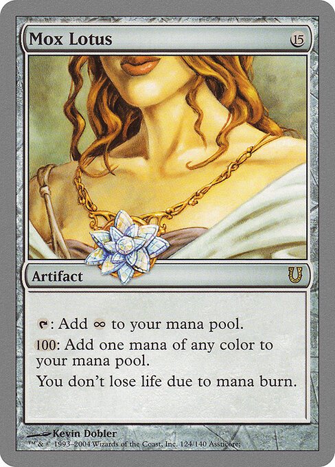 Mox Lotus card from UNH #124