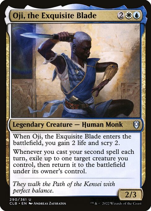 Oji, the Exquisite Blade card from CLB #290