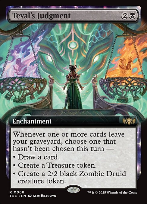 Teval's Judgment card from TDC #68