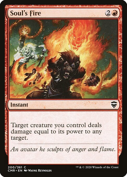 Soul's Fire card from CMR #200