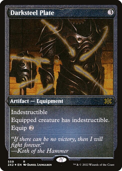 Darksteel Plate card from 2X2 #559