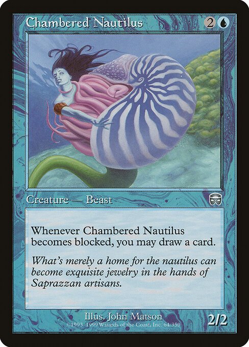 Chambered Nautilus card from MMQ #64