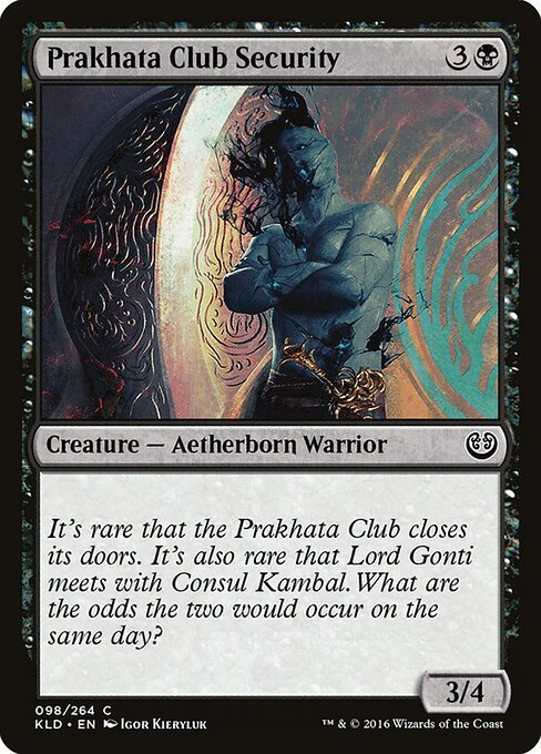 Prakhata Club Security card from KLD #98
