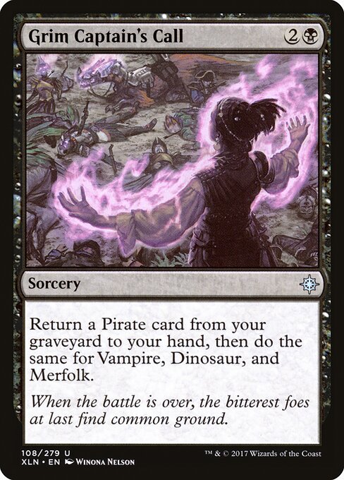 Grim Captain's Call card from XLN #108