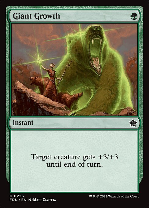 Giant Growth card from FDN #223