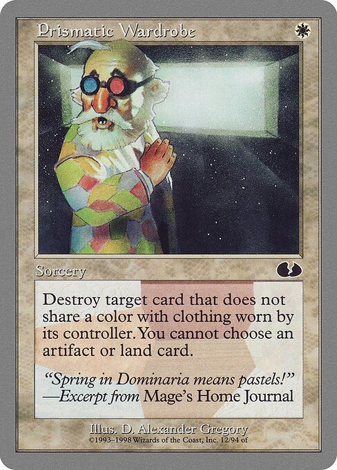 Prismatic Wardrobe card from UGL #12
