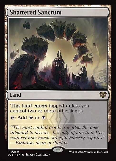 Shattered Sanctum card from SOS #260
