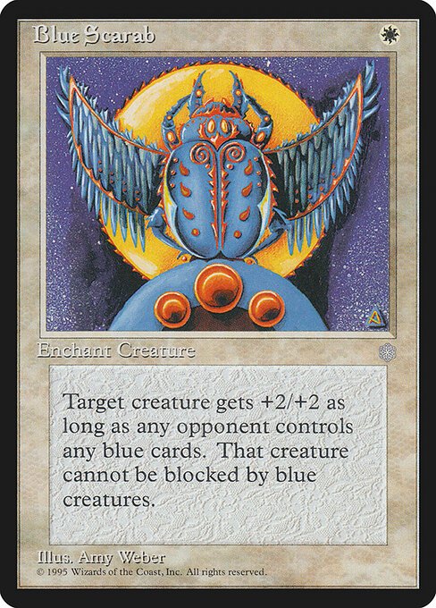 Blue Scarab card from ICE #product-4609