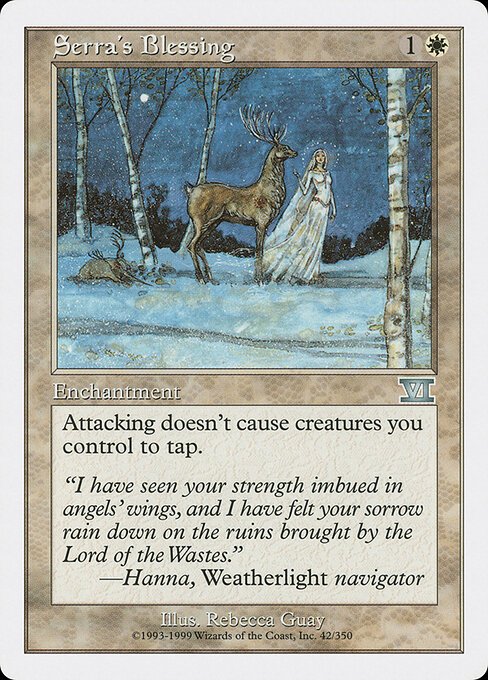 Serra's Blessing card from 6ED #42