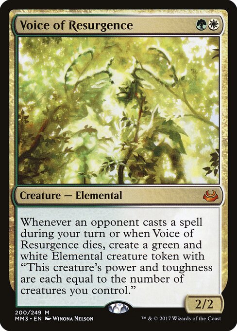Voice of Resurgence card from MM3 #200